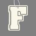 Letter "F" Air Freshener Tag